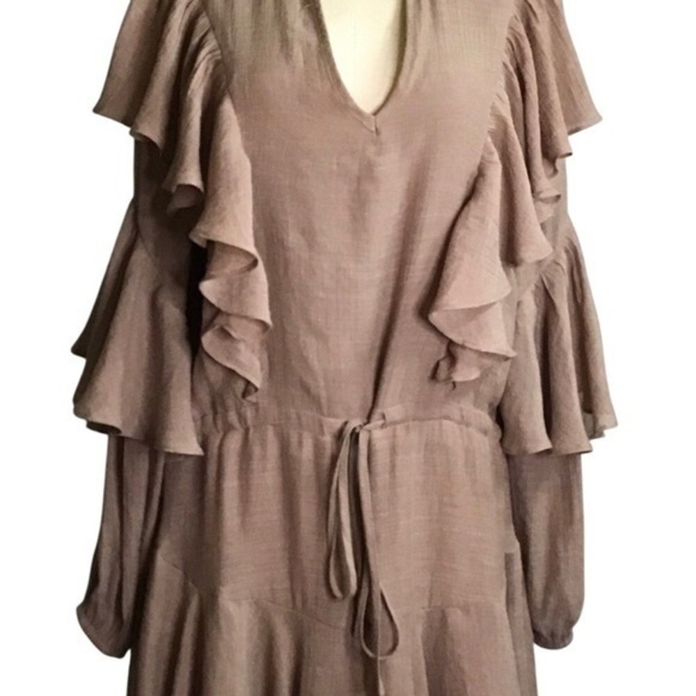 FLAWLESS Women's Boutique Boho Ruffled Minidress, long sleeve,whimsy, fairycore